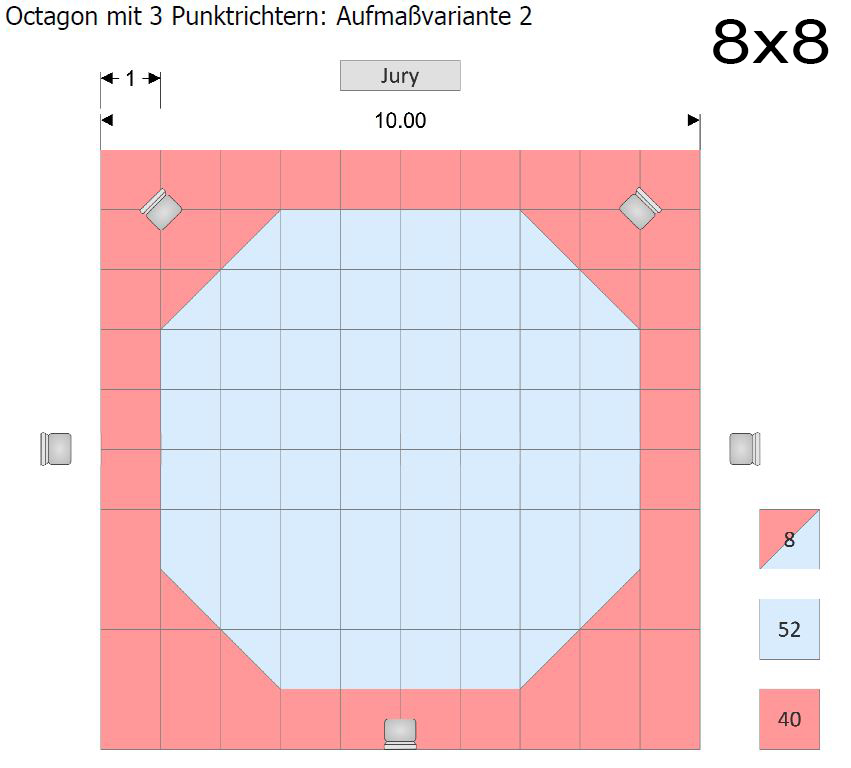 Octagon Ecken für Wendematte Korean Style - 2er Set - WT anerkannt