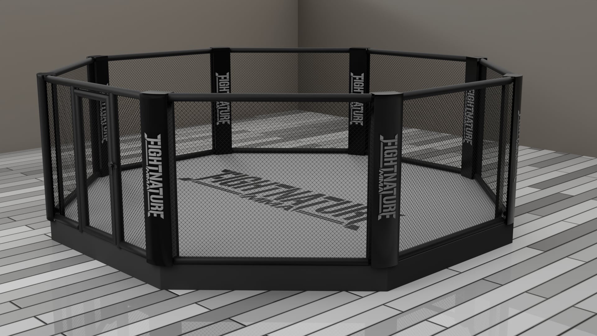 FIGHTNATURE MMA cage with platform