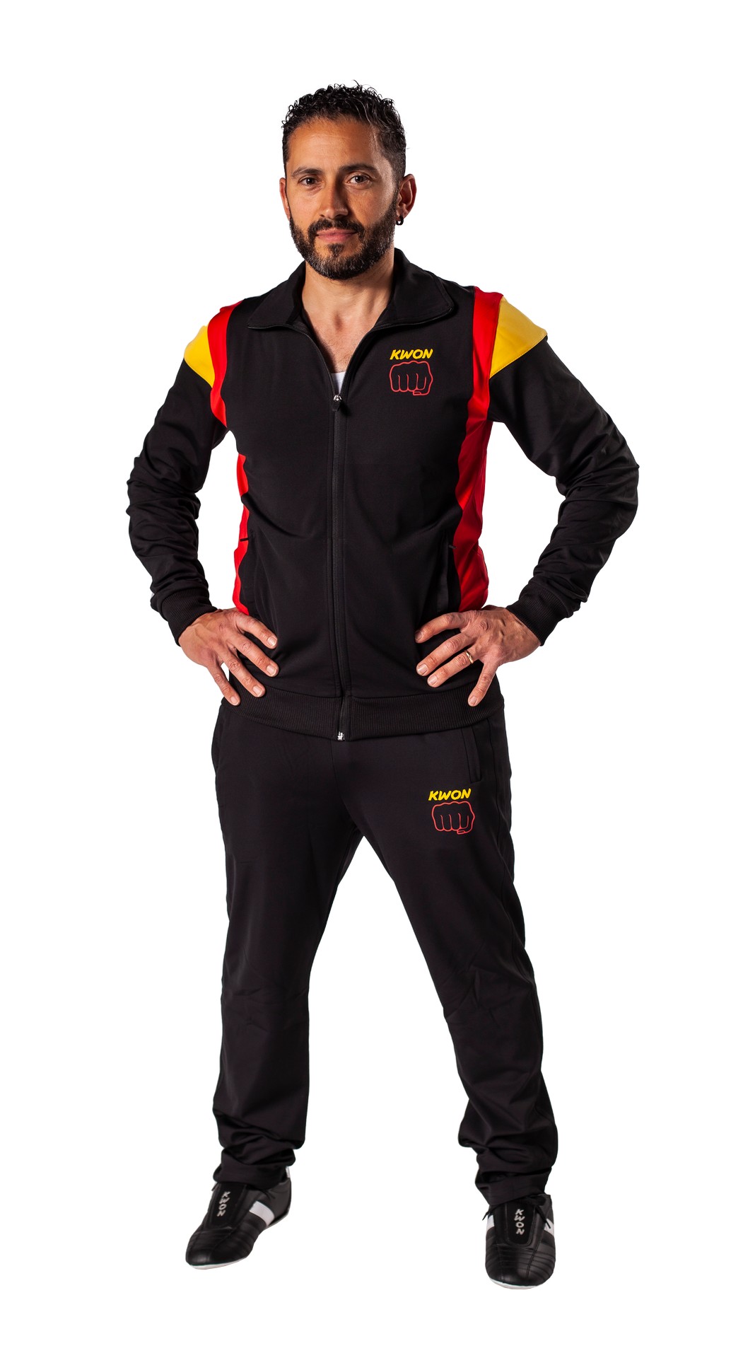 Tracksuit 1980 black/red/yellow