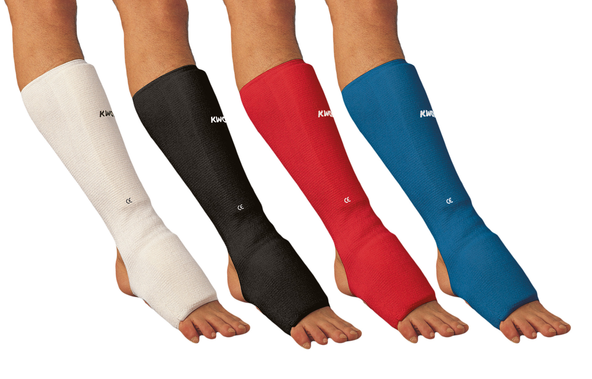 Shin and instep guard fabric